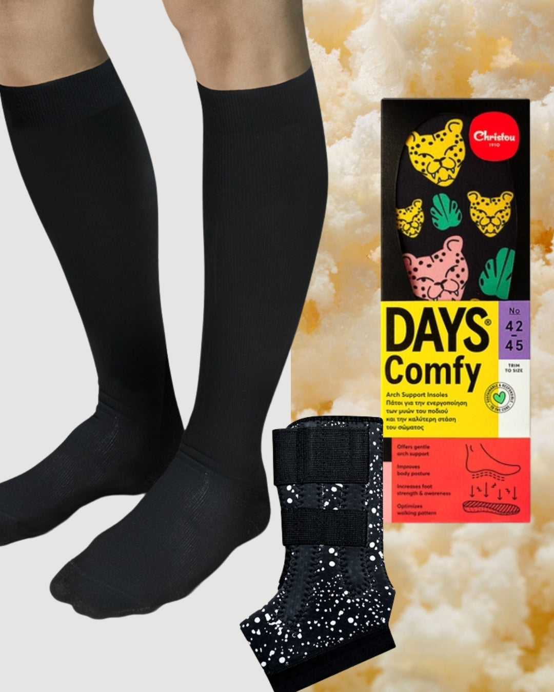 Η ΛΥΣΗ ΣΤΗΝ ΑΧΙΛΛΕΙΟ ΤΕΝΟΝΤΙΤΙΔΑ : 1 ΕΠΙΣΤΡΑΓΑΛΙΔΑ + ΚΑΛΤΣΕΣ ΤΕΧΝΟΛΟΓΙΑΣ ΣΥΜΠΙΕΣΗΣ & 1 ΑΝΑΤΟΜΙΚΟΣ ΠΑΤΟΣ COMFY