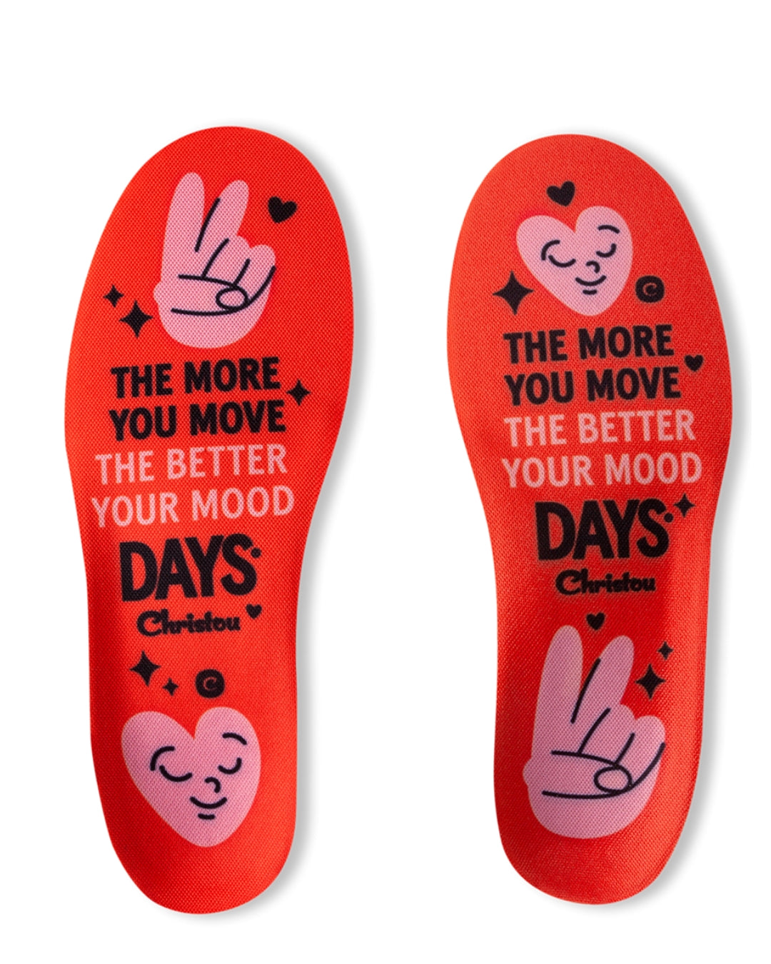 Ανατομικοί Πάτοι για Παιδιά Move Your Mood Comfy red , με σχέδια