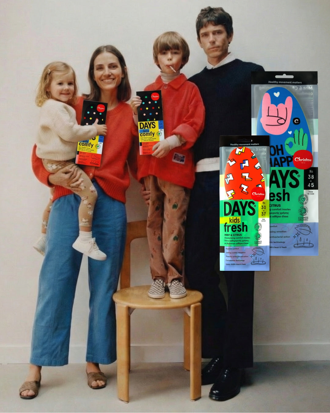 Family Pack: 2 Anatomic + 2 Aromatic Days Insoles