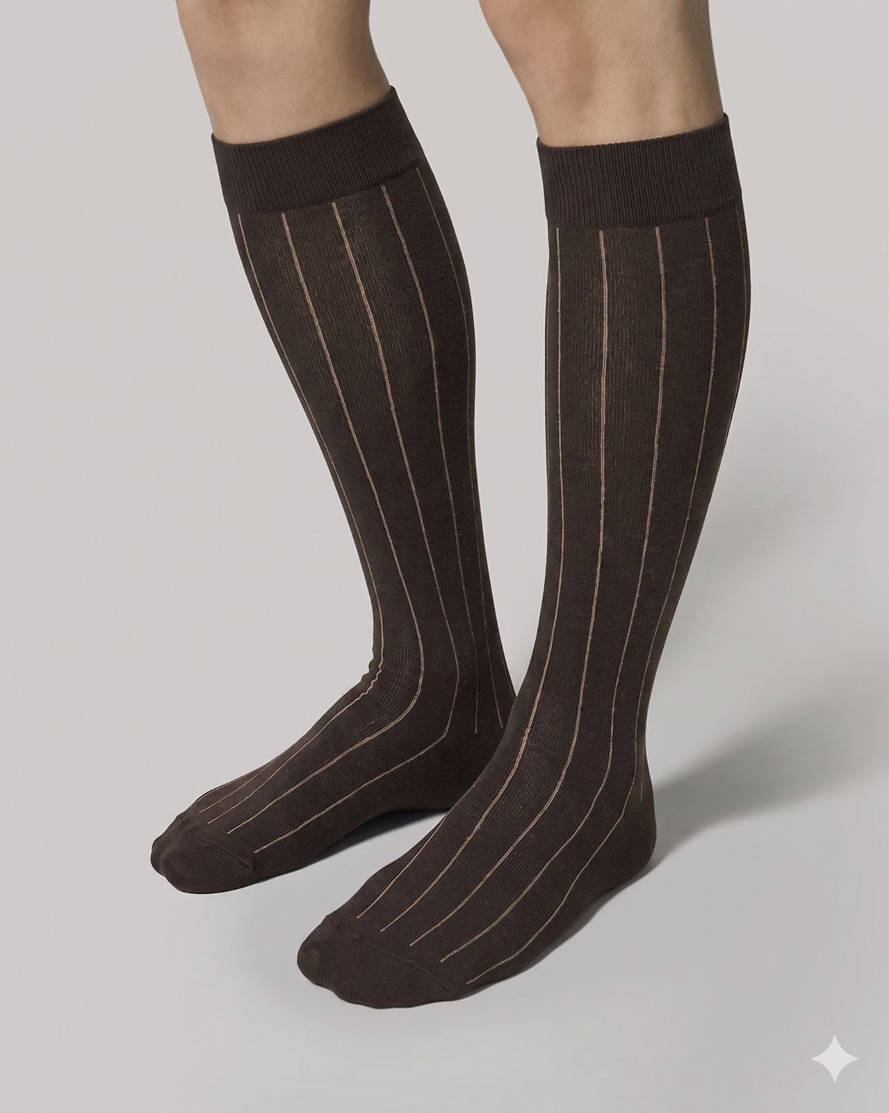 Αντρικές Κάλτσες Τεχνολογίας Συμπίεσης Stripes με Βαμβάκι 15-20mmgh