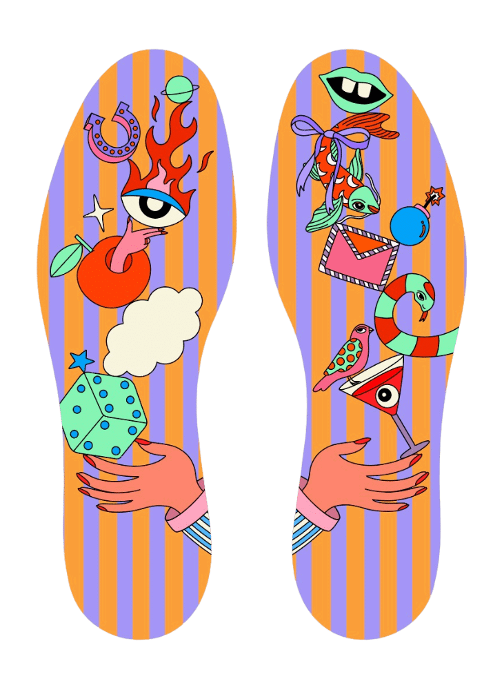 Martini Dice Αρωματικός Πάτος χρωματιστός