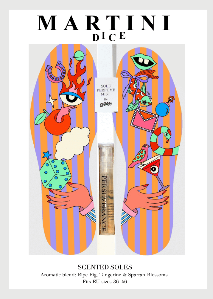 Martini Dice Αρωματικός Πάτος χρωματιστός