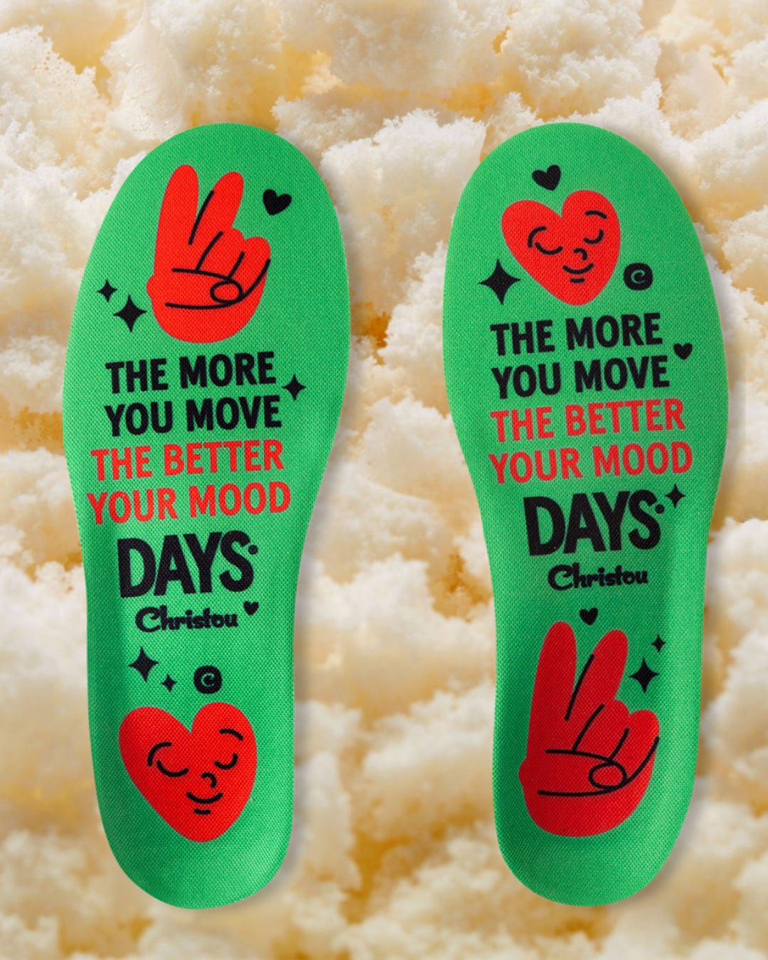 Ανατομικοί Πάτοι για Παιδιά Move Your Mood Comfy Green , με σχέδια .