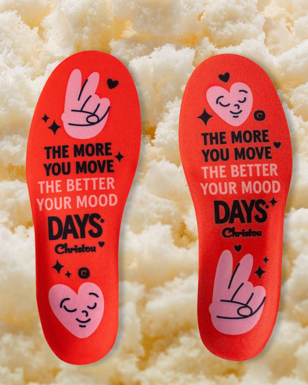 Ανατομικοί Πάτοι για Παιδιά Move Your Mood Comfy red , με σχέδια .