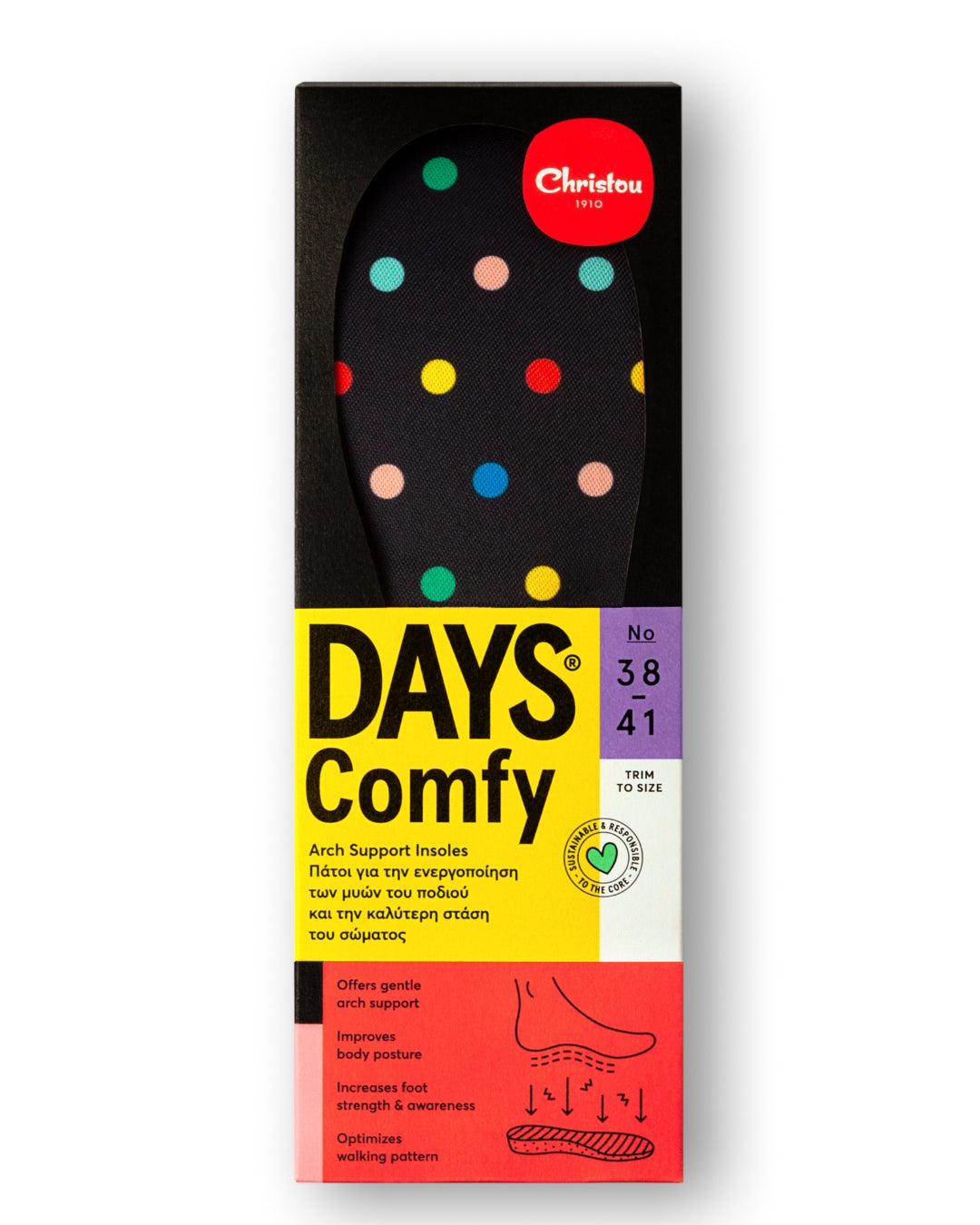 Ανατομικοί Πάτοι για Παιδιά Polka dot , με σχέδια.