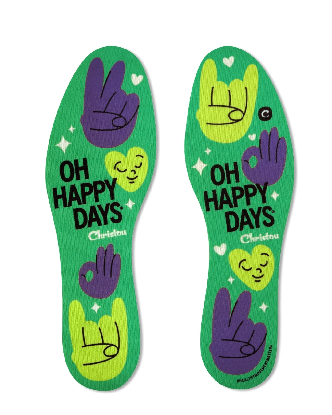 Αρωματικοί Πάτοι παπουτσιών με σχέδια, πράσινο χρώμα