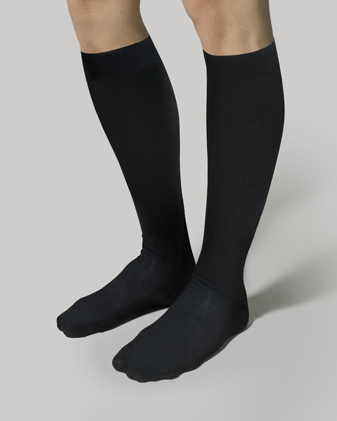 Ανδρικές Κάλτσες Τεχνολογίες Συμπίεσης κλασσικές μαύρο χρώμα με βαμβάκι