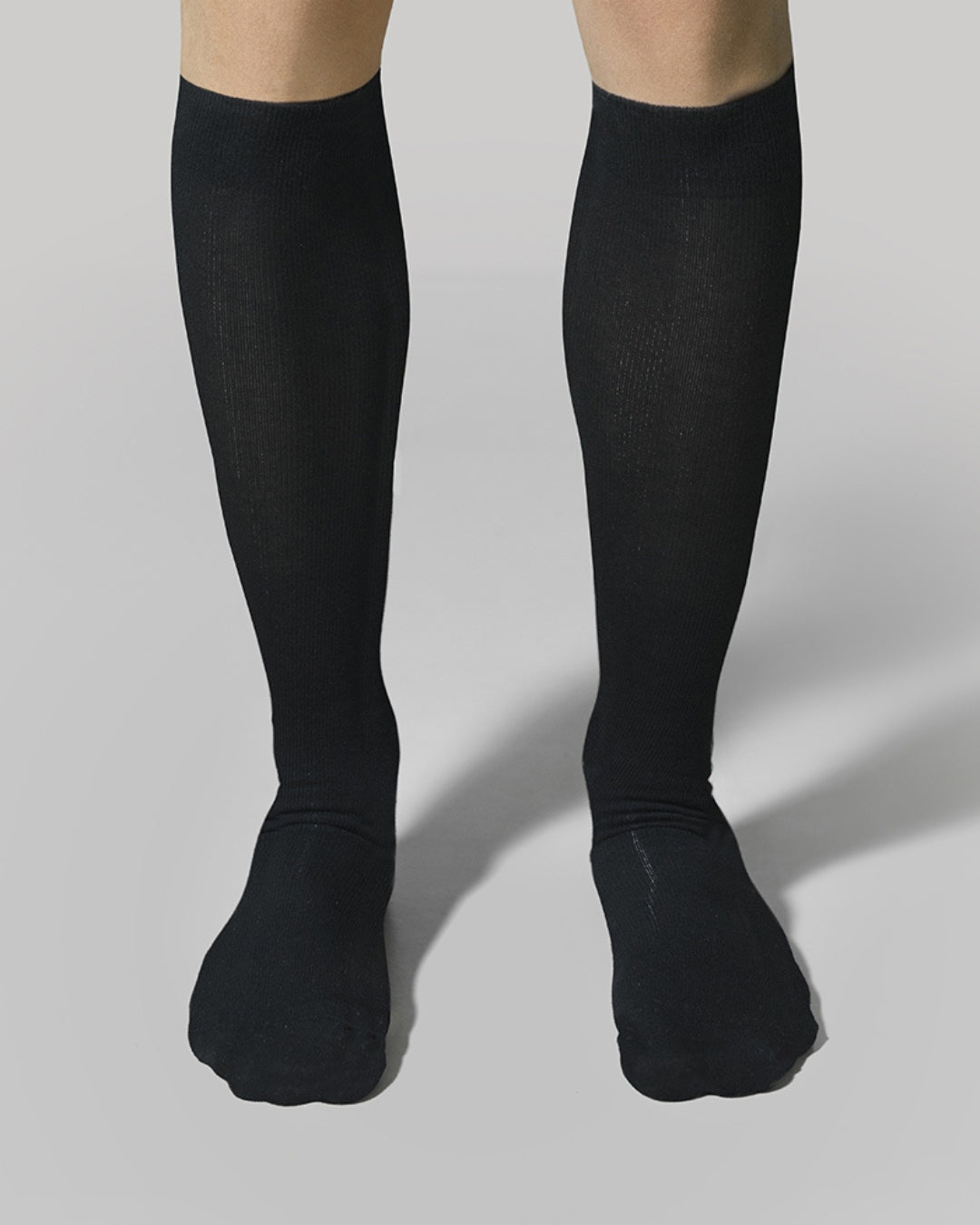 Ανδρικές Κάλτσες Τεχνολογίες Συμπίεσης κλασσικές μαύρο χρώμα με βαμβάκι