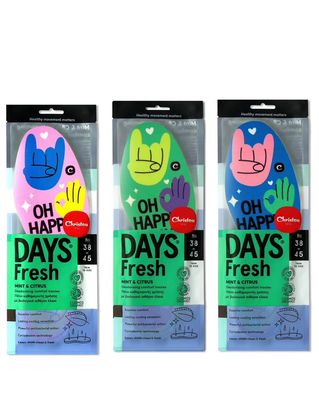 Oh happy Days – Dress your shoes Σετ 3τμχ.
