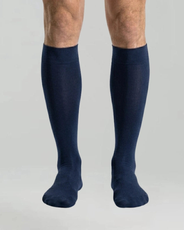 Scudotex Μπλε Ανδρικές Κάλτσες Τεχνολογίας Συμπίεσης 18-21 mmHg με ίνες ασημιού