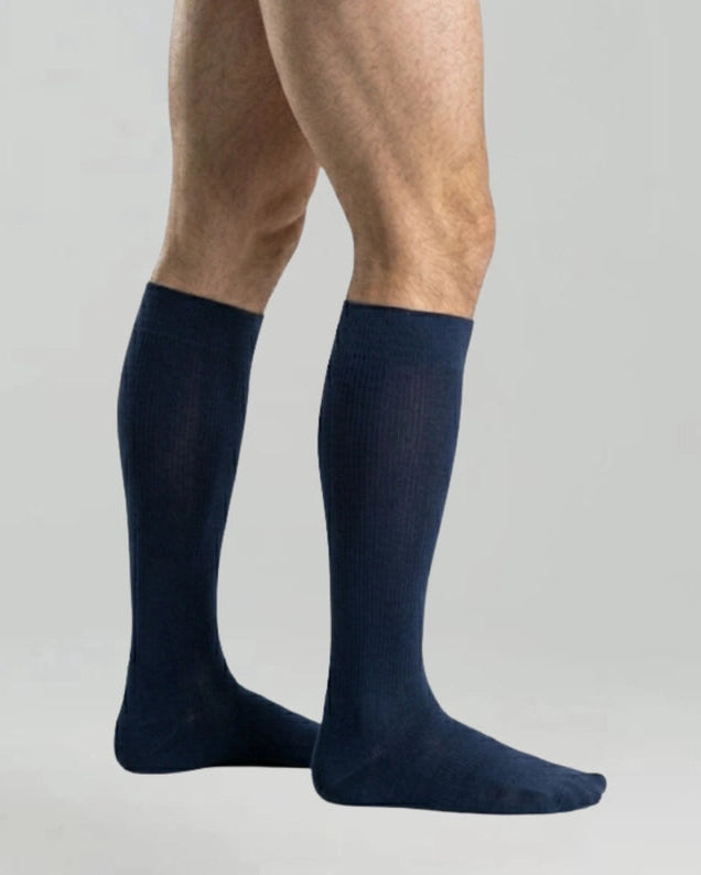 Scudotex Μπλε Ανδρικές Κάλτσες Τεχνολογίας Συμπίεσης 18-21 mmHg με ίνες ασημιού