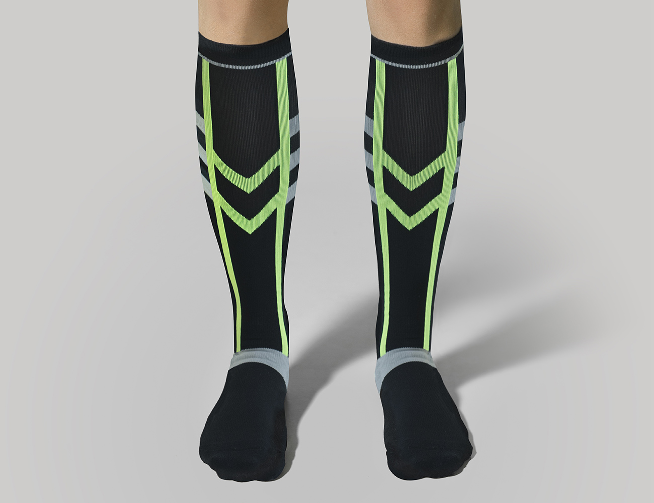 Graduated Compression Knee-High Sports Socks
