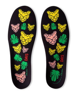 Anatomical Kids Insoles Cheetahs Comfy Black