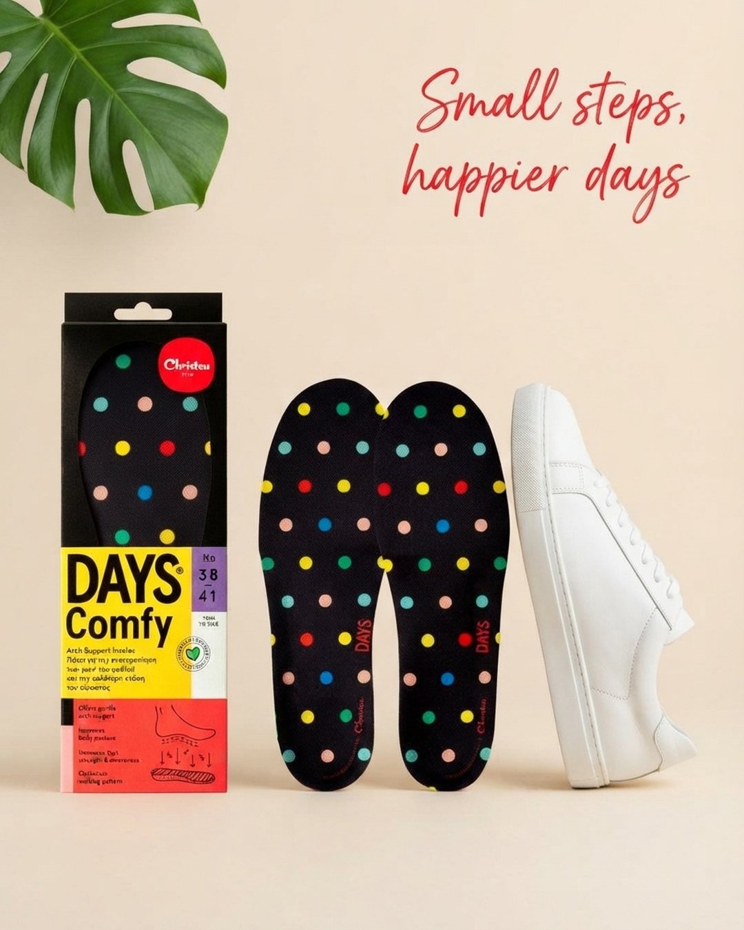 DAYS Comfy συσκευασία με πάτους Polka Dot και λευκό sneaker