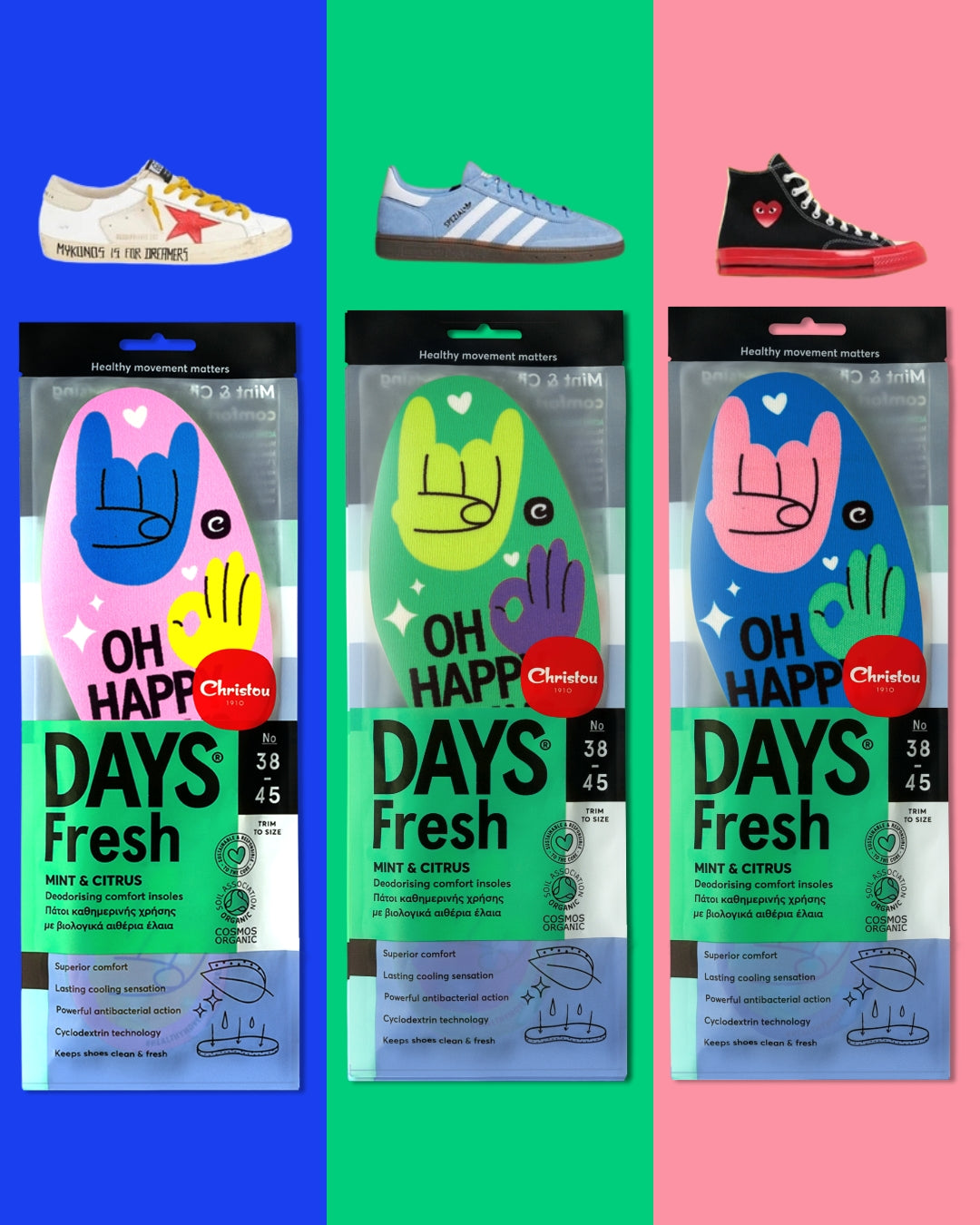 Oh happy Days – Dress your shoes Σετ 3τμχ.